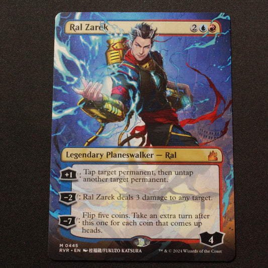 MTG Ravnica Remastered (RVR) Mythic Ral Zarek (Anime Borderless) 445 NM