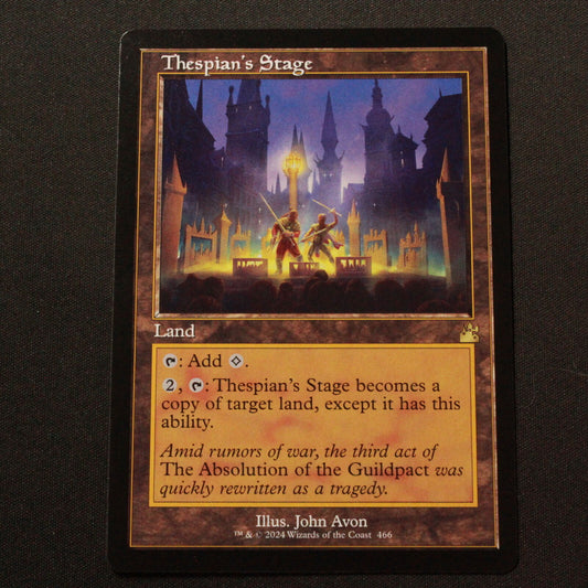 MTG Ravnica Remastered (RVR) Rare Thespian's Stage (Retro Frame) 466 NM