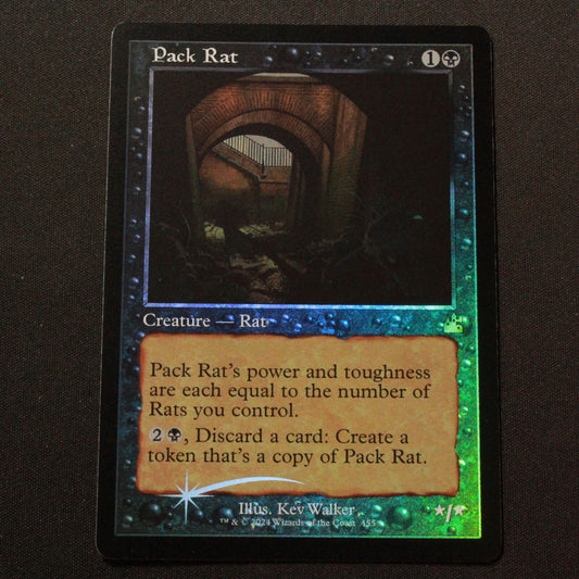 MTG Ravnica Remastered (RVR) Rare FOIL PackRat Single (Retro Frame) 455 NM