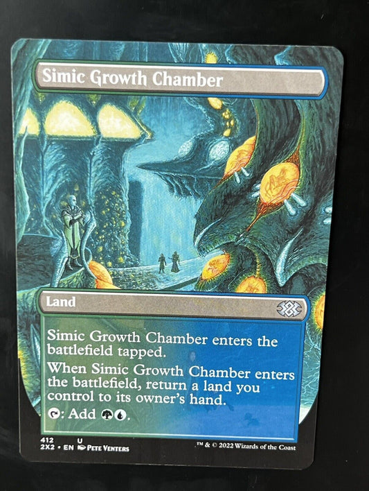 MTG Double Masters 2022 (2X2) Uncommon Simic Growth Chamber (Borderless) 412 NM