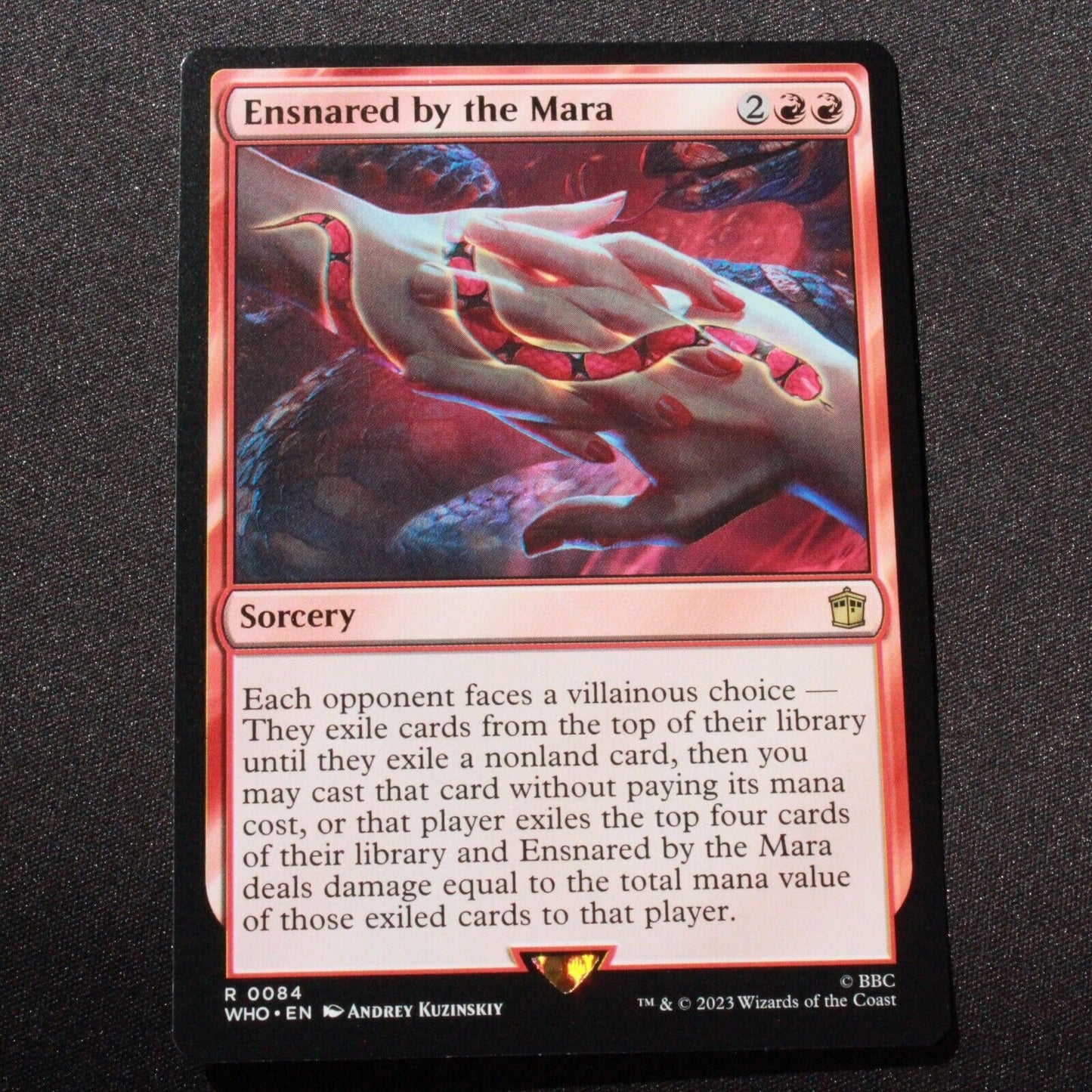 MTG Universes Beyond: Doctor Who (WHO) Rare Ensnared by the Mara 84 NM