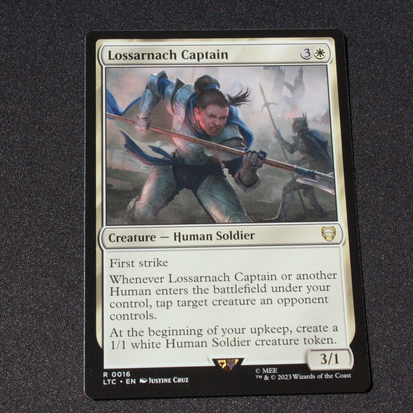 MTG Commander: The Lord of the Rings (LTC) Rare Lossarnach Captain 16 NM
