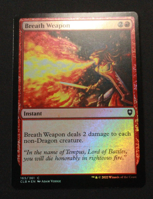 MTG Breath Weapon (CLB) Common FOIL Cmdr Legends: Battle for Baldurs Gate 165 NM