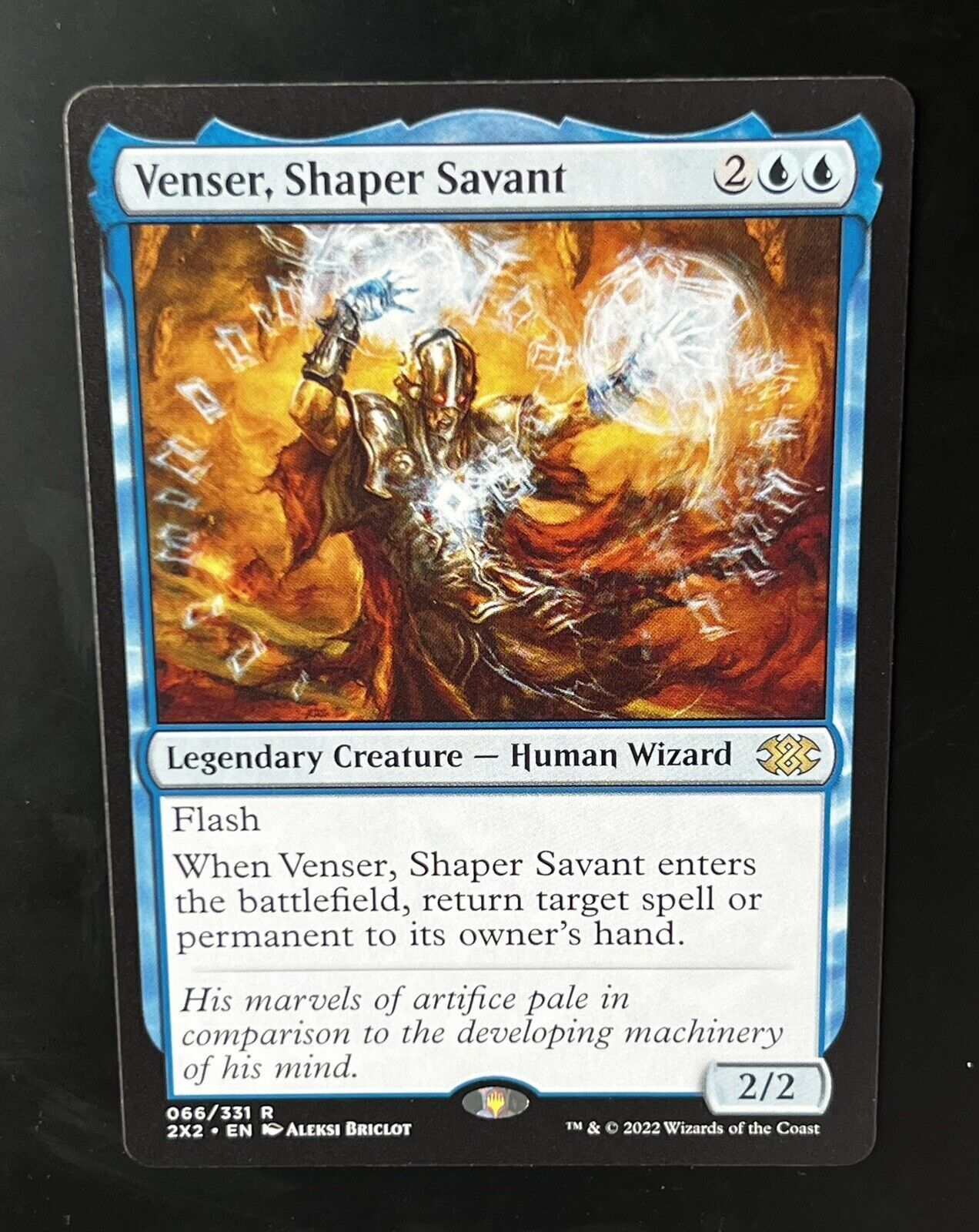 MTG Double Masters 2022 (2X2) Rare Venser, Shaper Savant 66 NM