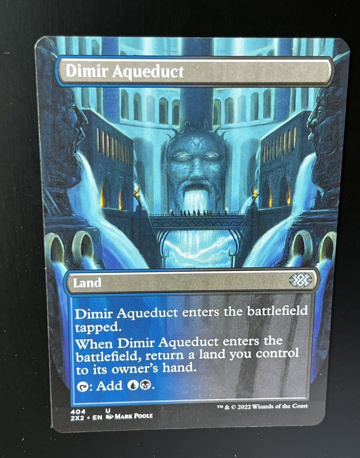 MTG Double Masters 2022 (2X2) Uncommon Dimir Aqueduct (Borderless) 404 NM