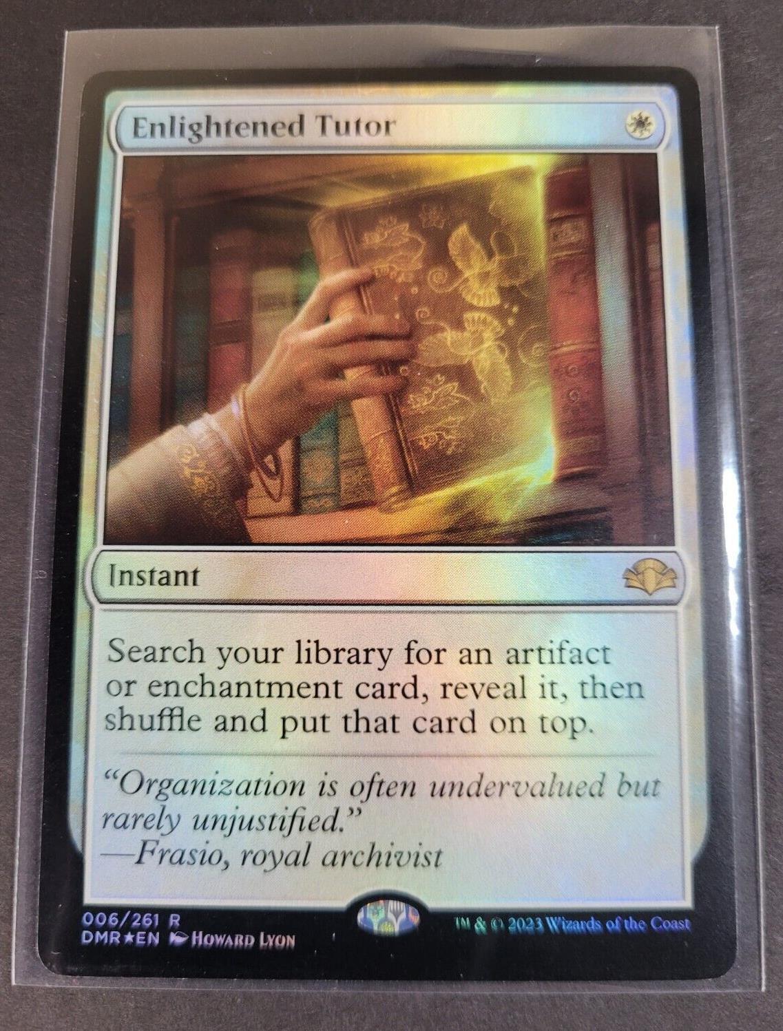 MTG Dominaria Remastered DMR Rare FOIL Enlightened Tutor 6/261 NM