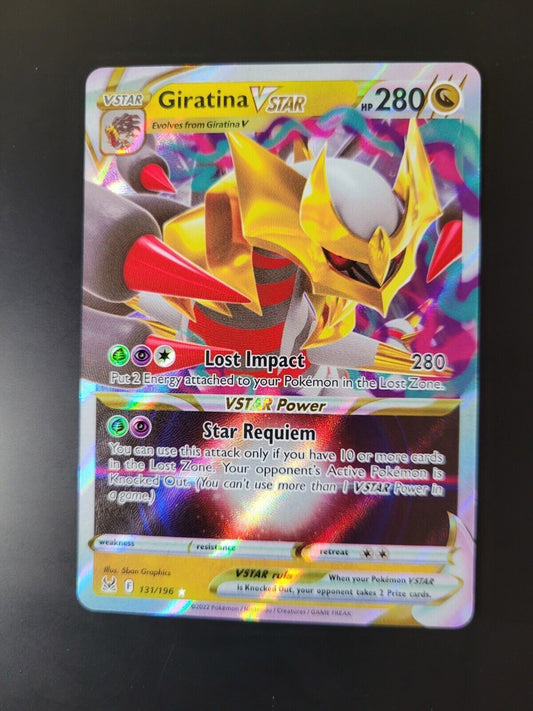 Pokemon Lost Origin Ultra Rare Holo Giratina VSTAR 131/196 NM