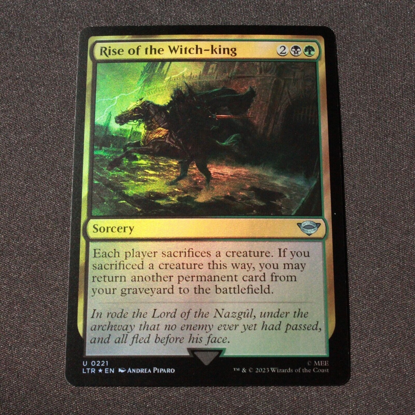 MTG The Lord of the Rings (LTR) Uncommon FOIL Rise of the Witch-King 221 NM