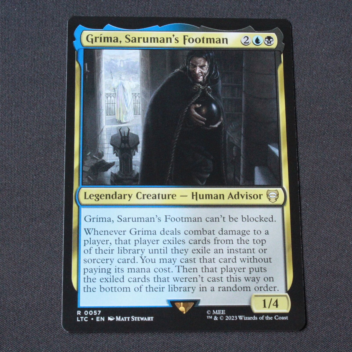 MTG Commander: The Lord of the Rings (LTC) Rare Grima, Saruman's Footman 57 NM