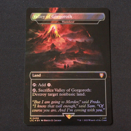 MTG Commander Lord of the Rings LTC FOIL Valley of Gorgoroth Surge Foil 406 NM