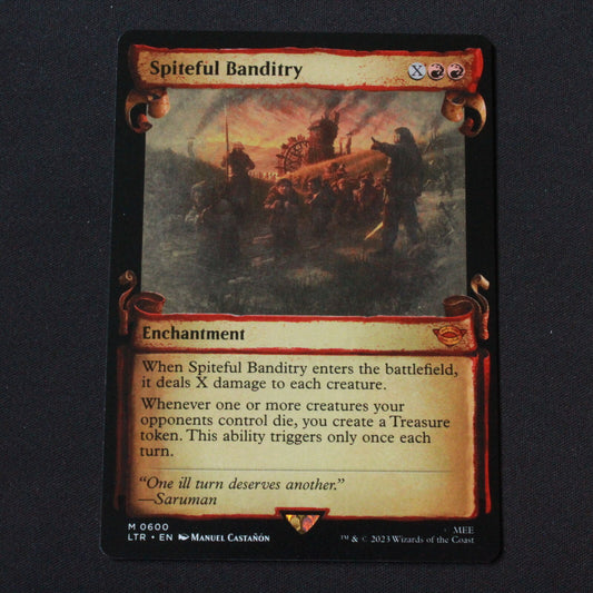 MTG The Lord of the Rings (LTR) Spiteful Banditry (Showcase Scrolls) 600 NM