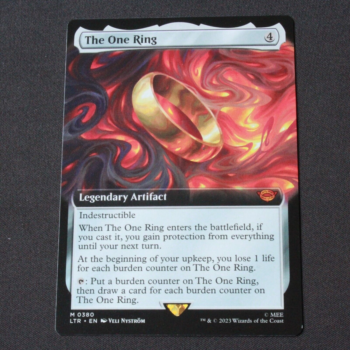 MTG The Lord of the Rings (LTR) Mythic The One Ring (Extended Art) 380 NM