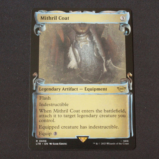 MTG The Lord of the Rings (LTR) Rare Mithril Coat (Showcase Scrolls) 696 NM