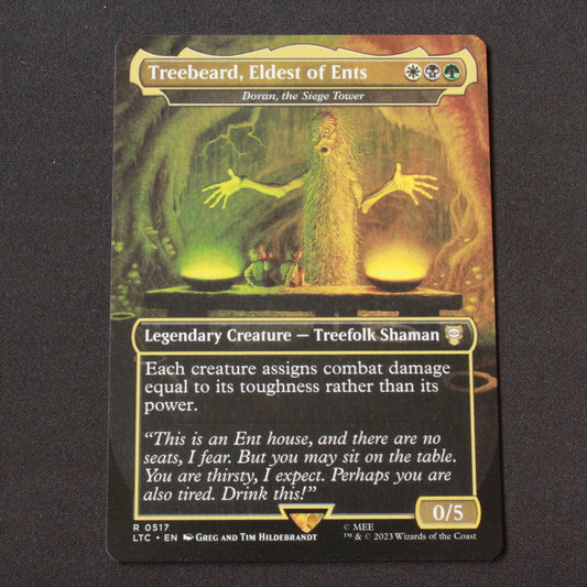 MTG Commander Lord of the Rings LTC Treebeard, Eldest of Ents Borderless 517 NM