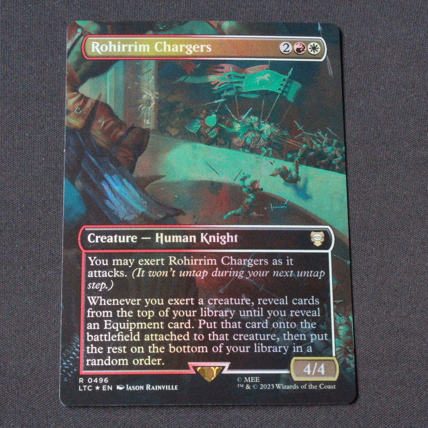 MTG Commander Lord of the Rings (LTC) FOIL Rohirrim Chargers (Borderless) 496 NM