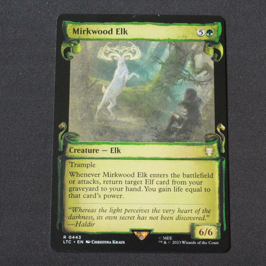 MTG Commander Lord of the Rings LTC Rare Mirkwood Elk Showcase Scrolls 443 NM