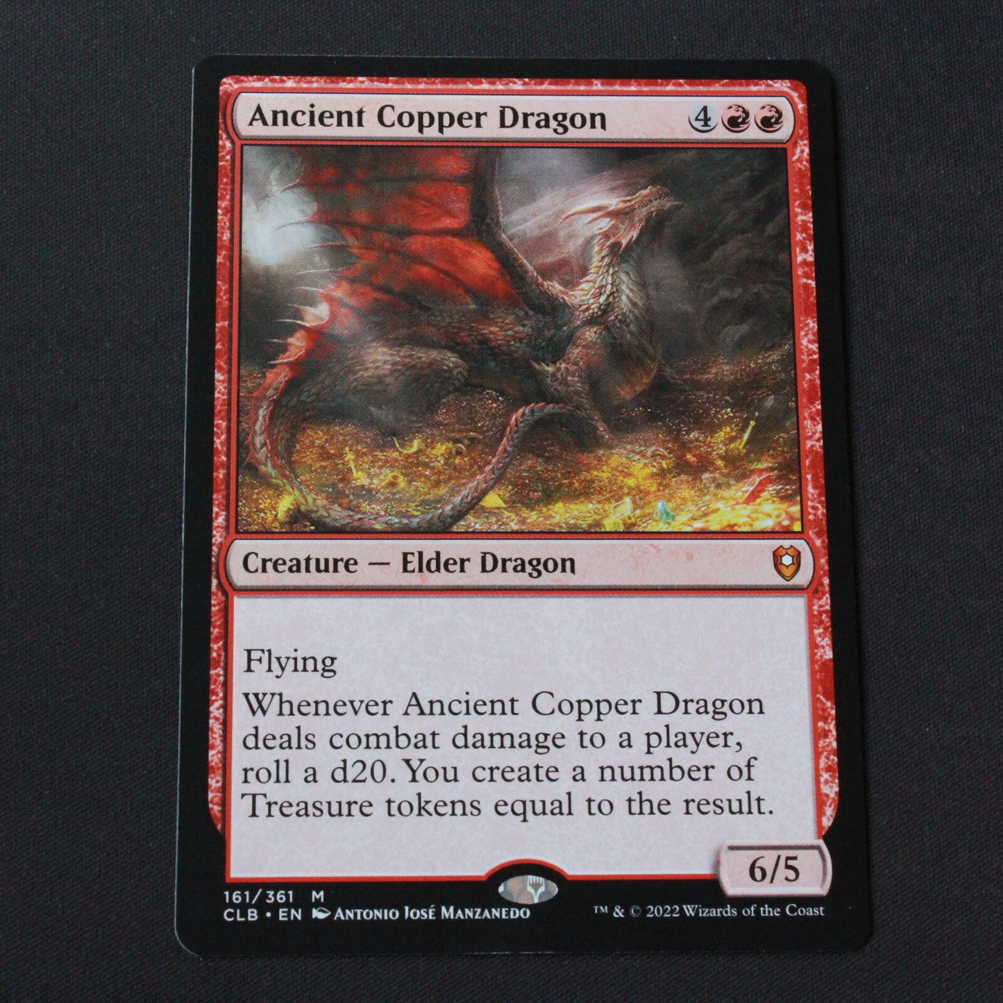 MTG Commander Legends Baldur's Gate CLB Mythic Ancient Copper Dragon 161 NM