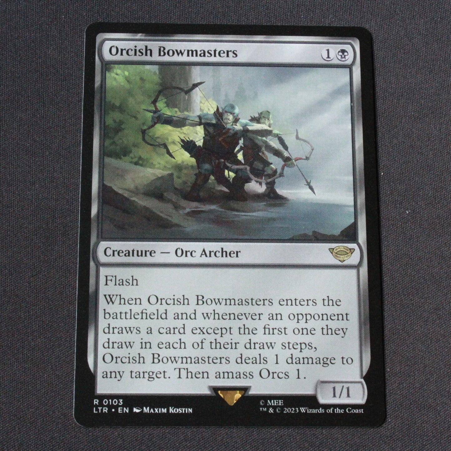 MTG Lord of the Rings (LTR) Rare Orcish Bowmasters 103 NM