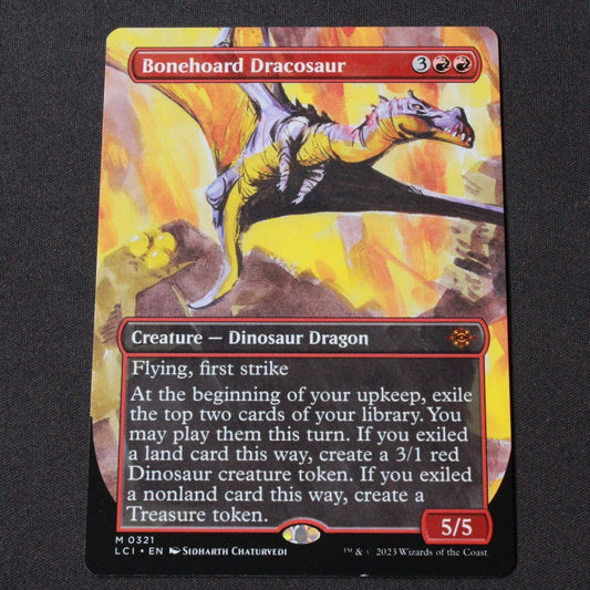 MTG The Lost Caverns of Ixalan (LCI) Bonehoard Dracosaur (Borderless) 321 NM