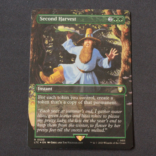 MTG Commander Lord of the Rings LTC Rare FOIL Second Harvest Borderless 530 NM