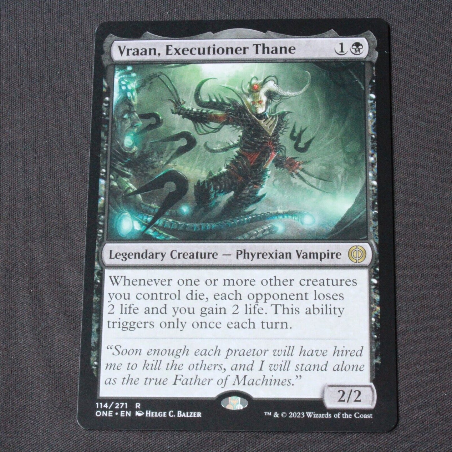 MTG Phyrexia: All Will Be One (ONE) Rare Vraan, Executioner Thane 114 NM