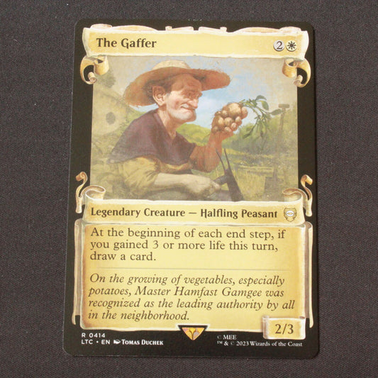 MTG Commander Lord of the Rings LTC Rare The Gaffer Showcase Scrolls 414 NM