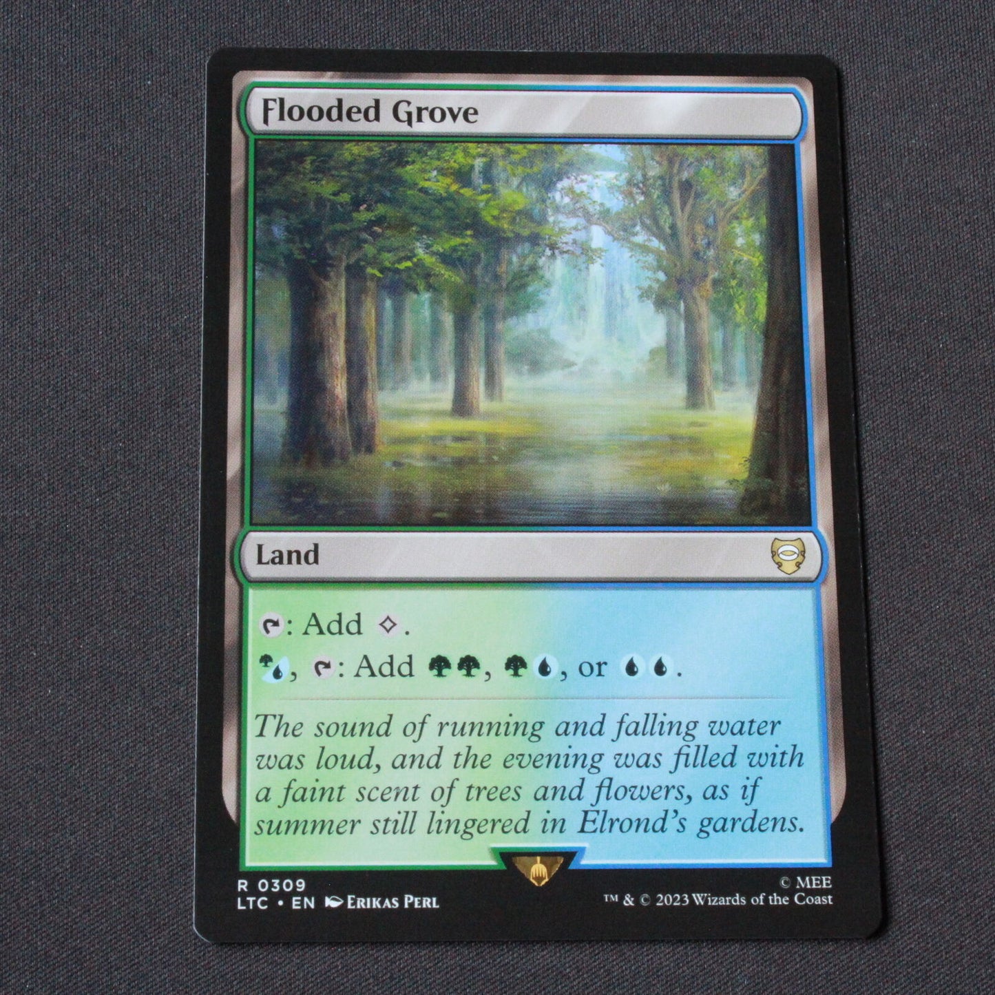MTG Commander: The Lord of the Rings (LTC) Rare Flooded Grove 309 NM