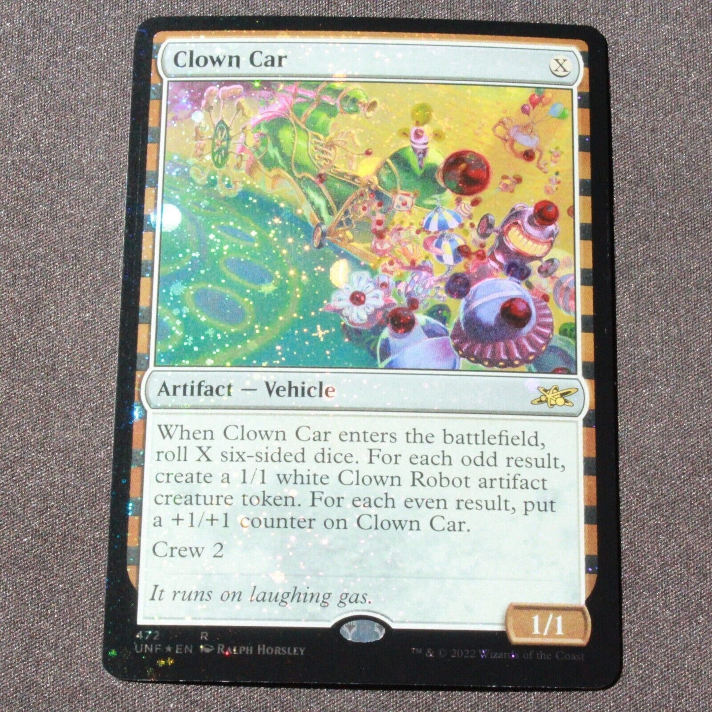 MTG Unfinity (UNF) Rare FOIL Clown Car (Galaxy Foil) 472 NM