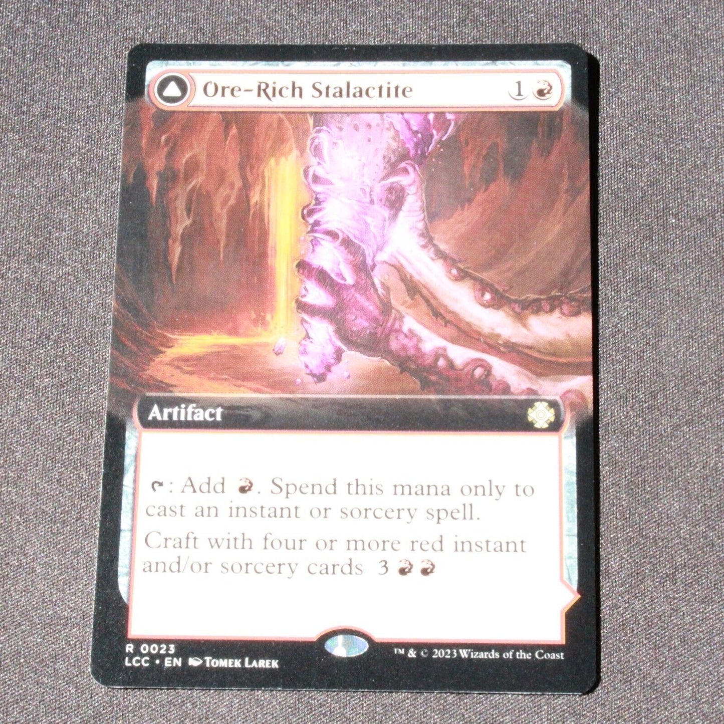 MTG Commander Lost Caverns of Ixalan LCC Ore-Rich Stalactite Extended Art 23 NM