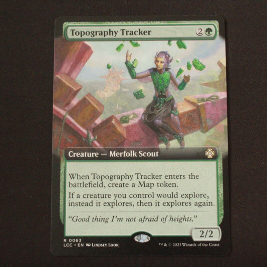 MTG Commander Lost Caverns of Ixalan LCC Topography Tracker Extended Art 63 NM