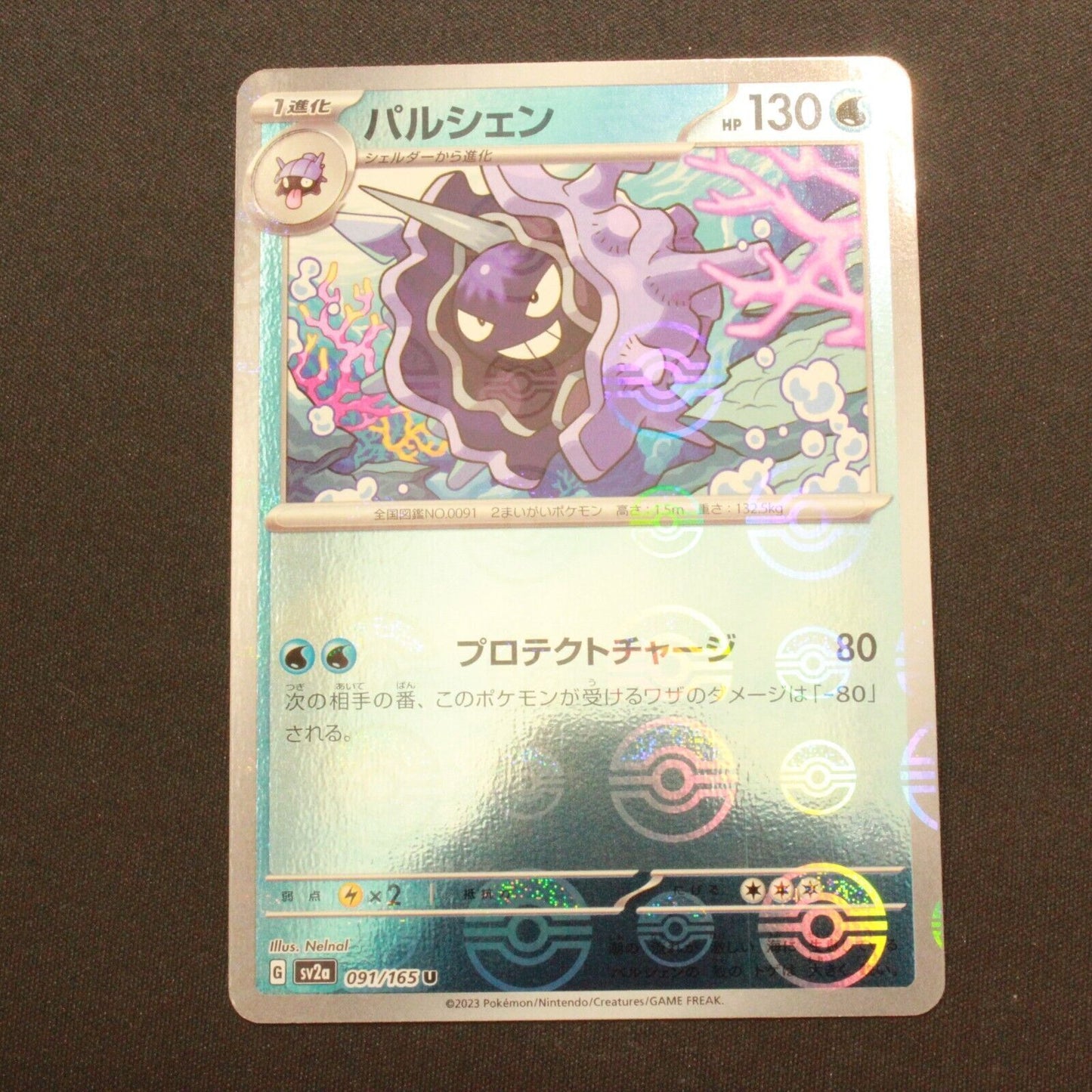 Pokemon SV2A 151 Japanese Holofoil Cloyster Reverse Holo 091/165 NM