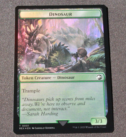 MTG The Lost Caverns of Ixalan LCI T FOIL Gnome Dinosaur Double-Sided 16 // 1 NM