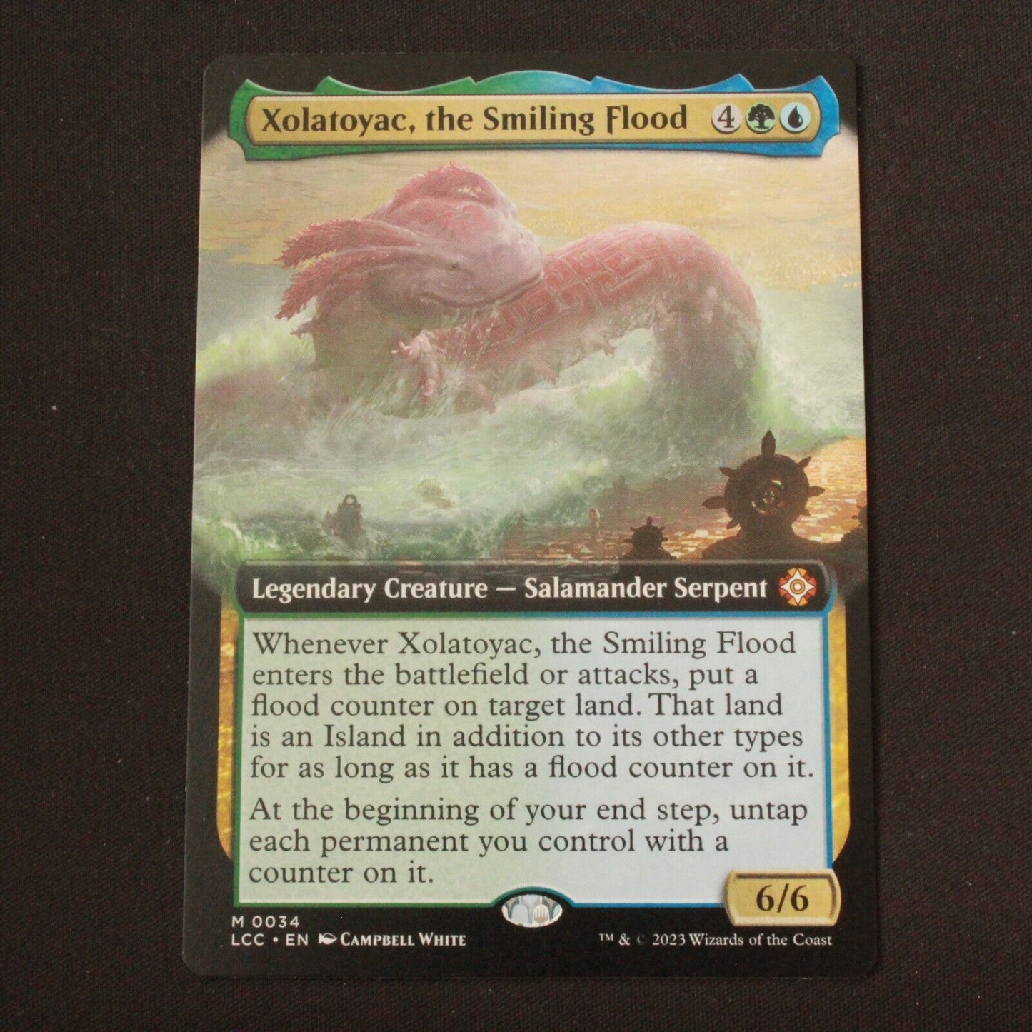 MTG Commander Lost Caverns Ixalan LCC Xolatoyac the Smiling Flood Ext Art 34 NM