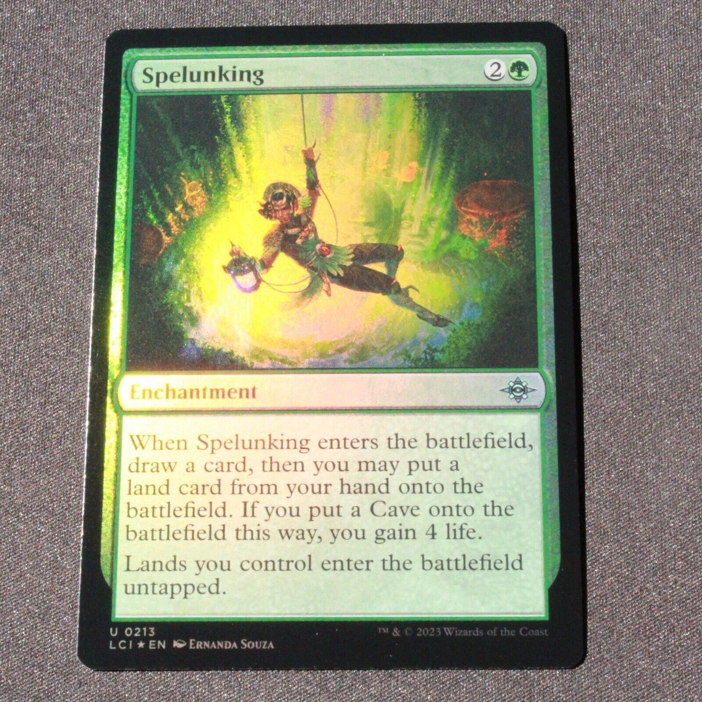 MTG The Lost Caverns of Ixalan (LCI) Uncommon FOIL Spelunking 213 NM