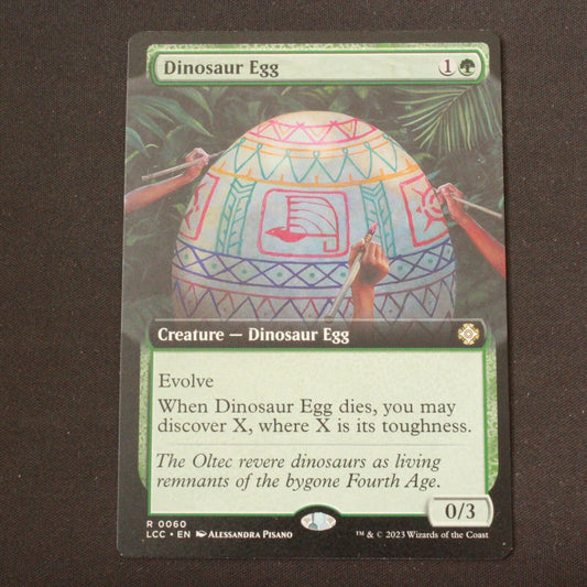 MTG Commander Lost Caverns of Ixalan LCC Dinosaur Egg Extended Art 60 NM