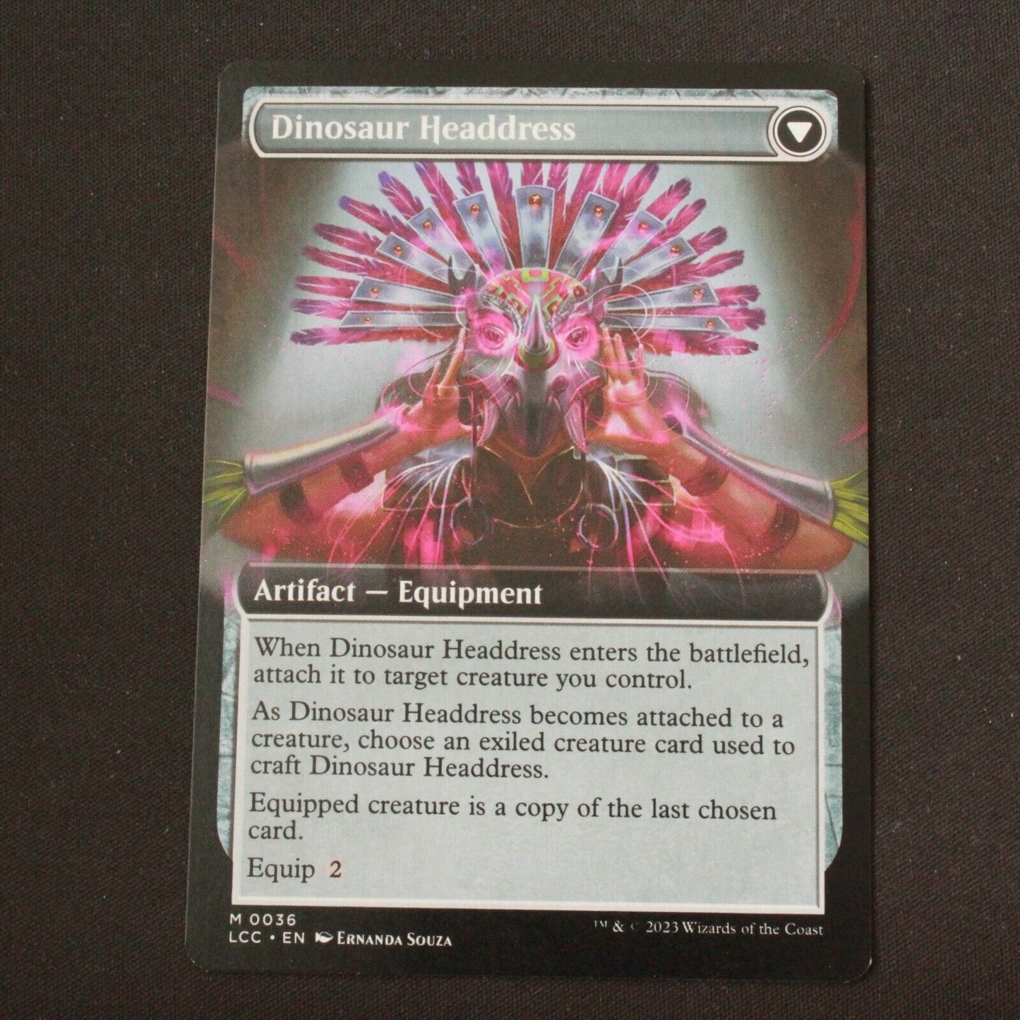 MTG Commander Lost Caverns of Ixalan LCC Paleontologist's Pick-Axe Ext Art 36 NM