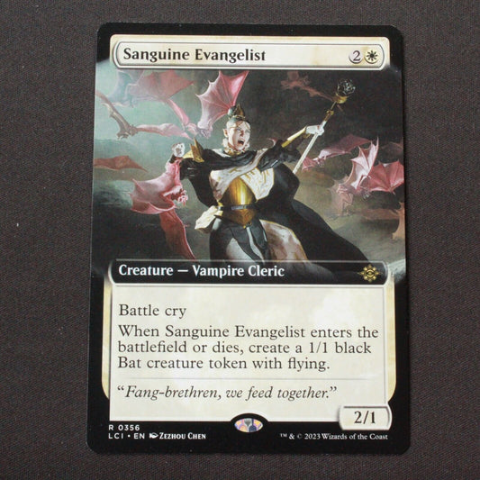 MTG The Lost Caverns of Ixalan LCI Rare Sanguine Evangelist Extended Art 356 NM