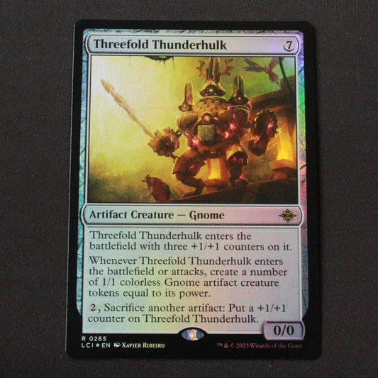 MTG The Lost Caverns of Ixalan (LCI) Rare FOIL Threefold Thunderhulk 265 NM