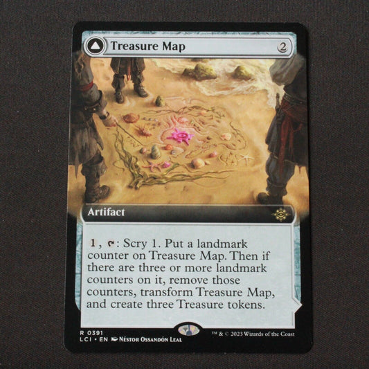 MTG The Lost Caverns of Ixalan (LCI) Rare Treasure Map (Extended Art) 391 NM