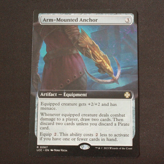 MTG Commander Lost Caverns of Ixalan LCC Arm-Mounted Anchor Extended Art 67 NM