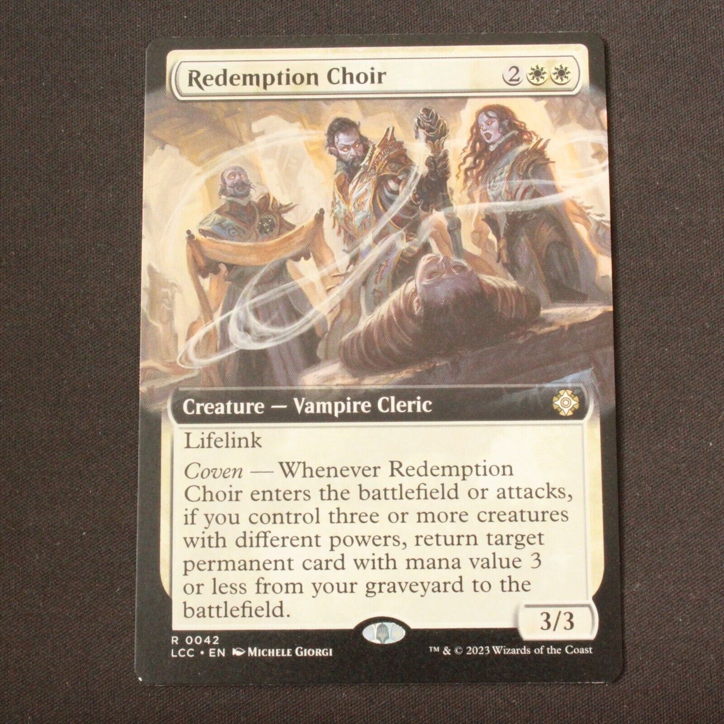 MTG Commander Lost Caverns of Ixalan LCC Redemption Choir Extended Art 42 NM