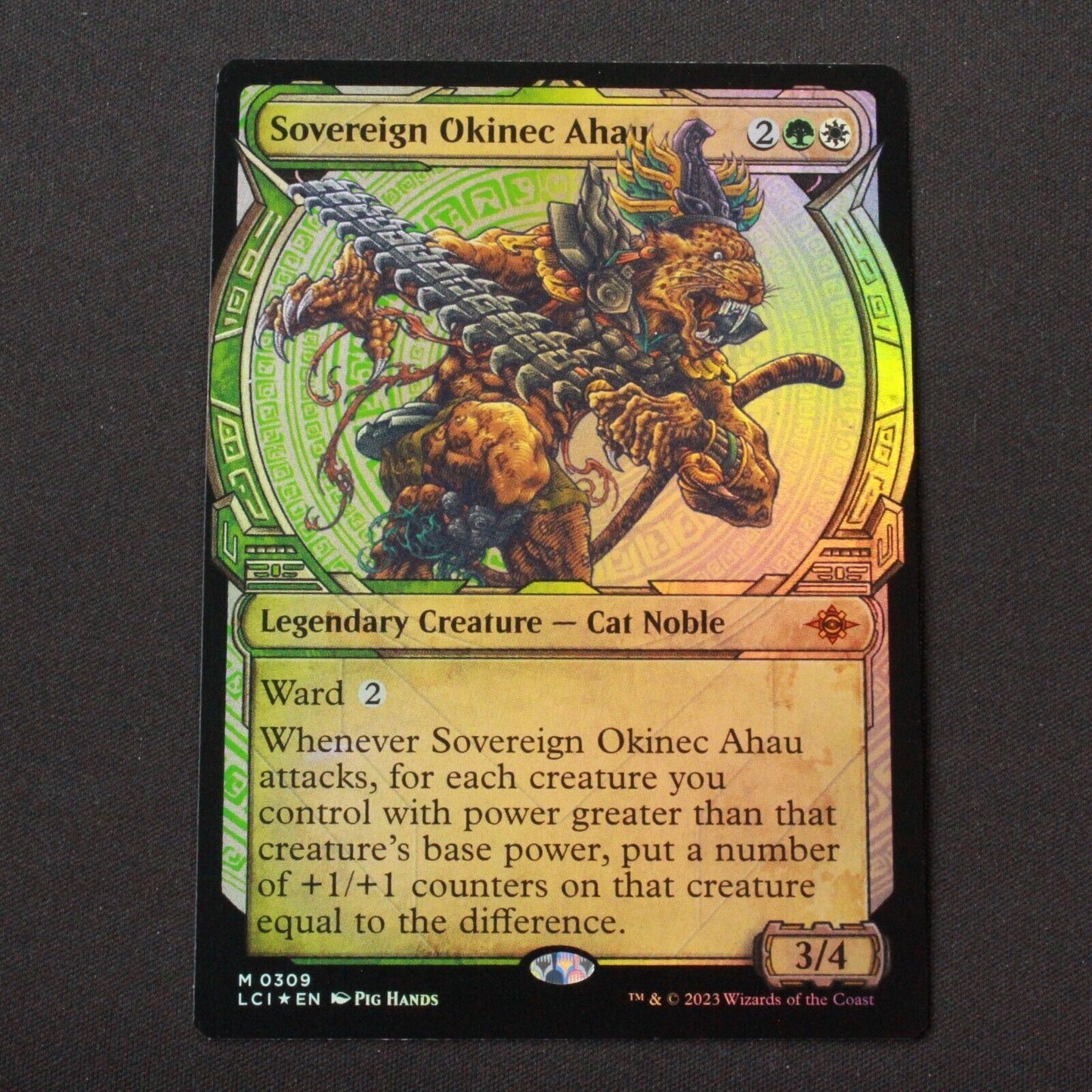 MTG The Lost Caverns of Ixalan LCI FOIL Sovereign Okinec Ahau Showcase 309 NM