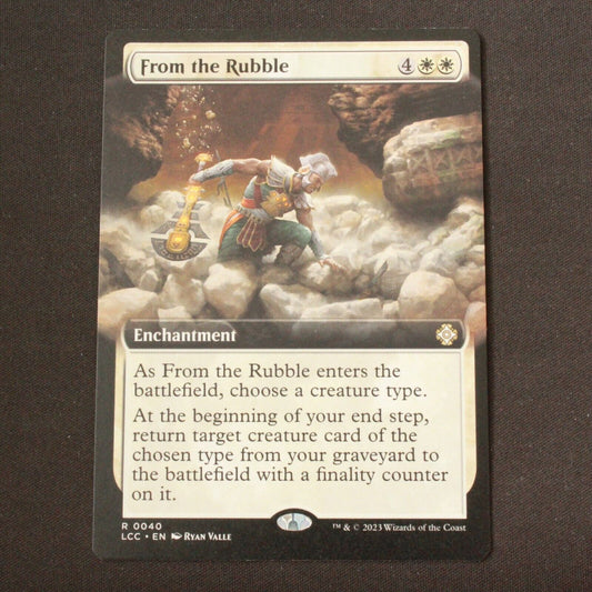 MTG Commander Lost Caverns of Ixalan LCC From the Rubble Extended Art 40 NM