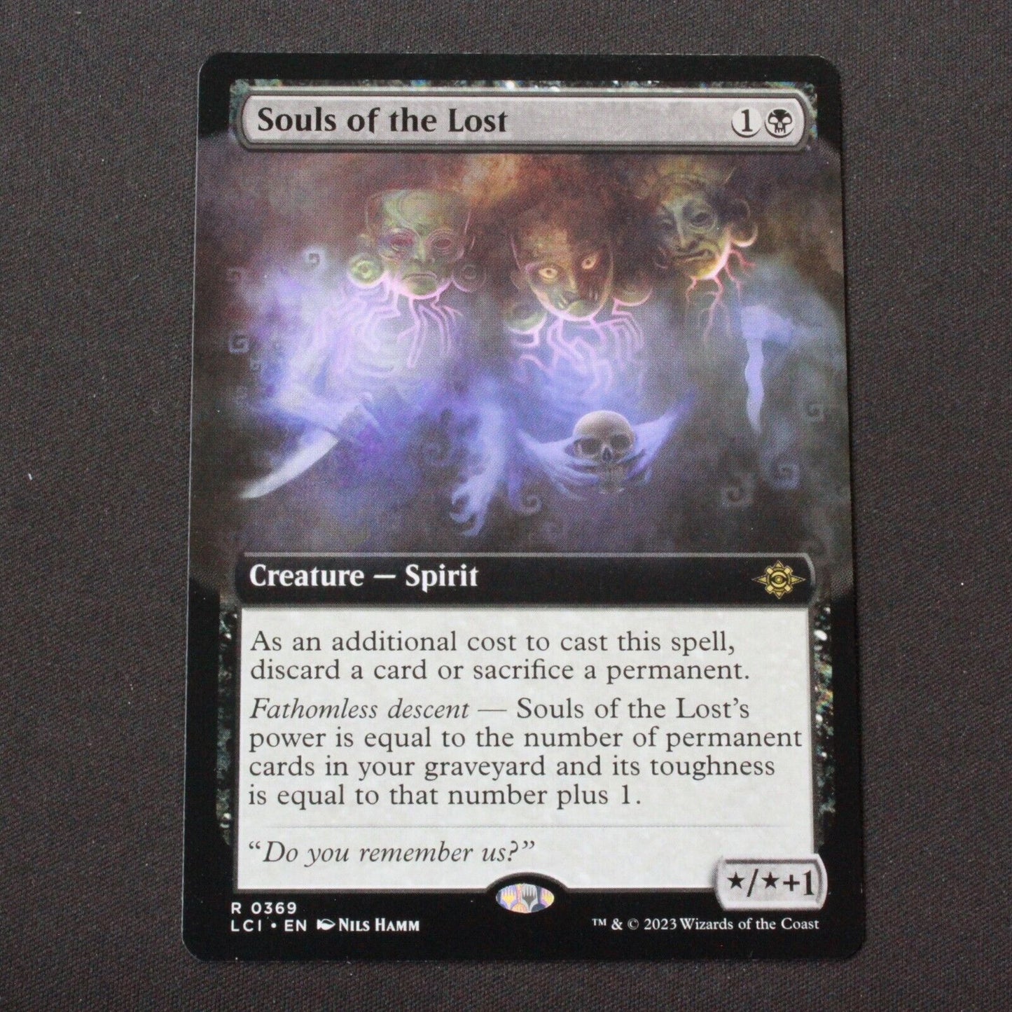 MTG The Lost Caverns of Ixalan LCI Rare Souls of the Lost Extended Art 369 NM