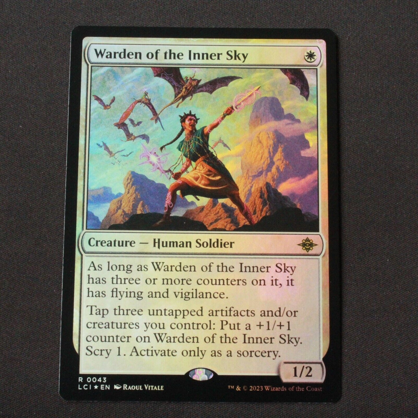 MTG The Lost Caverns of Ixalan (LCI) Rare FOIL Warden of the Inner Sky 43 NM