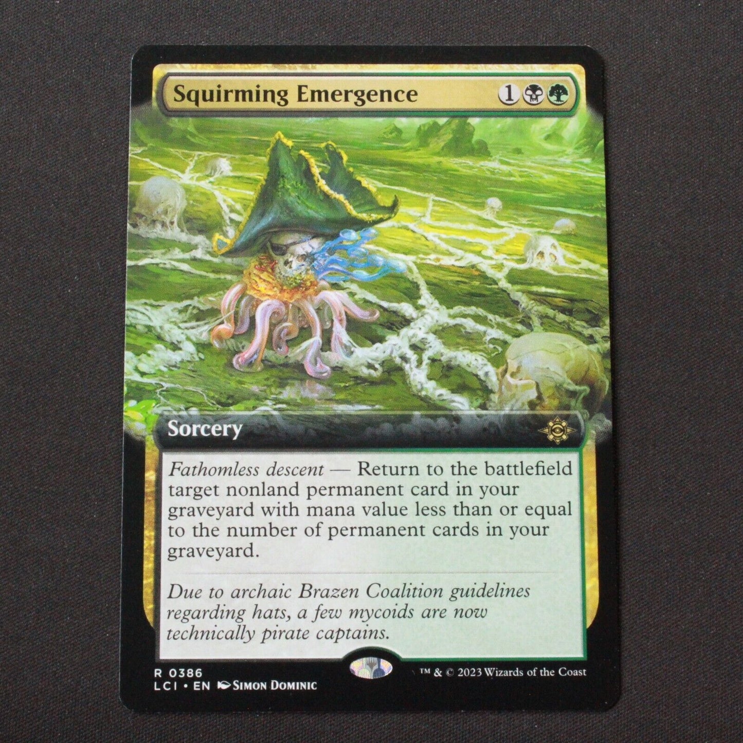 MTG The Lost Caverns of Ixalan LCI Rare Squirming Emergence Extended Art 386 NM