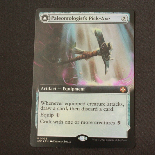 MTG Commander Lost Caverns Ixalan LCC FOIL Paleontologists PickAxe Ext Art 36 NM