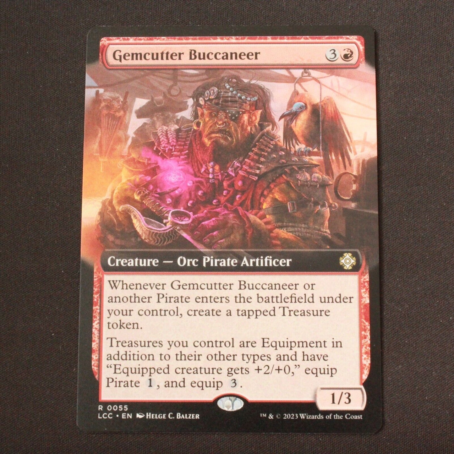 MTG Commander Lost Caverns of Ixalan LCC Gemcutter Buccaneer Extended Art 55 NM