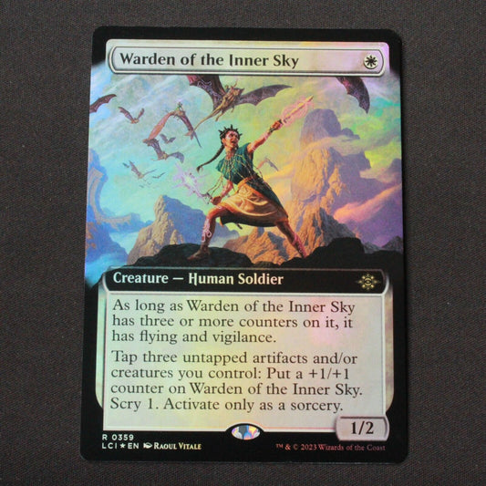 MTG The Lost Caverns of Ixalan LCI FOIL Warden of the Inner Sky Ext Art 359 NM