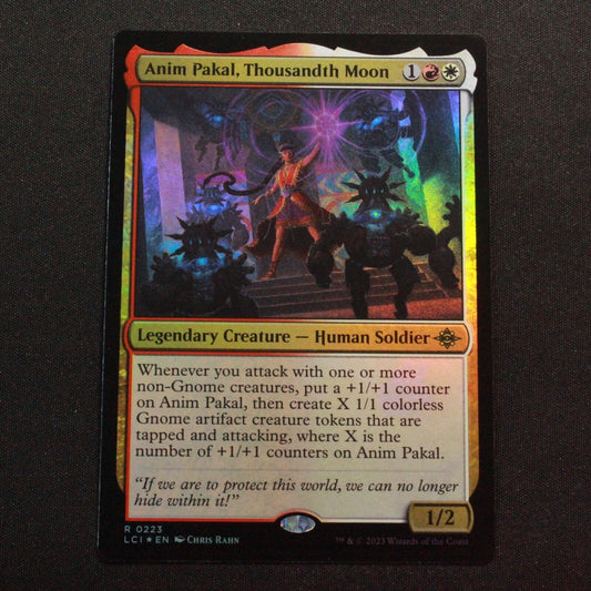 MTG The Lost Caverns of Ixalan LCI Rare FOIL Anim Pakal, Thousandth Moon 223 NM